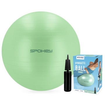 Piłka gimnastyczna z pompką Spokey FITBALL 75 cm system anti-burst