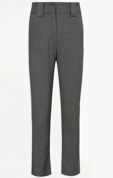 GEORGE eleganckie SPODNIE wizytowe SLIM LEG szare 152-158