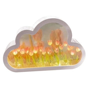 Cloud Tulip Desk Lamp, Cloud LED Light Mirror Gift*