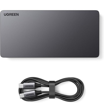 ДОК-СТАНЦИЯ UGREEN ADAPTER HUB 2xUSB-A USB-C 2xHDMI 2xDP SD/TF RJ45 4K