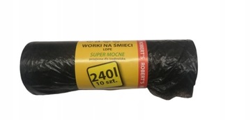 WORKI NA ŚMIECI LDPE 240L 10SZT RECYKLING