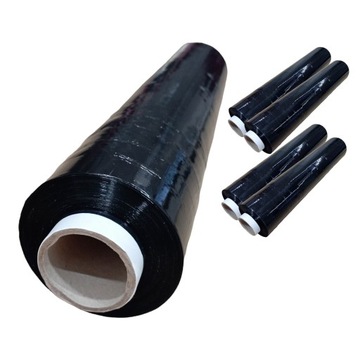 Folia stretch mocna czarna dużo folii 2kg