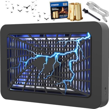 SKUTECZNA LAMPA OWADOBÓJCZA ŁAPKA NA KOMARY MUCHY OWADY LED ELEKTRYCZNA USB