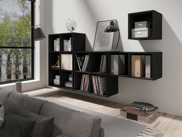 ПОДСТАВКА ДЛЯ ВИНИЛОВЫХ ПЛАСТИНОК BOX 3, ЧЕРНАЯ