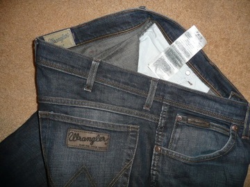 Spodnie dżinsy WRANGLER W38/L32=49,5/104cm jeansy