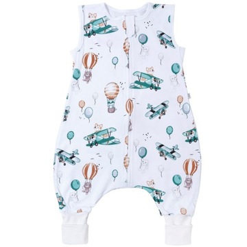 ŚPIWOREK DO SPANIA NIEMOWLĘCY Z NOGAWKAMI DZIANINA JUKKI