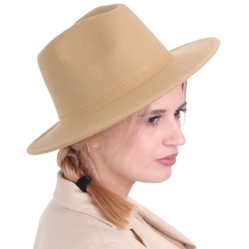 Kapelusz filcowy klasyczny fedora