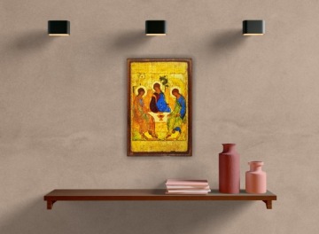 IKONA RĘCZNA ROBOTA - TRÓJCA ŚWIĘTA E