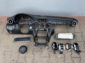 MERCEDES C 205 LIFT DESKA KONSOLA KOMPLET AIRBAG ORYG.
