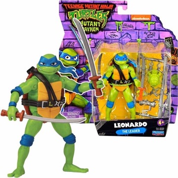 WOJOWNICZE ŻÓŁWIE NINJA Figurka 11cm LEONARDO