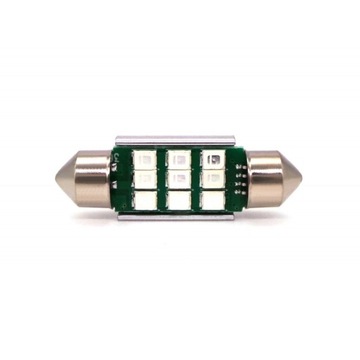 żarówka LED SV8.5 12-24V CANBUS 36mm Niebieska