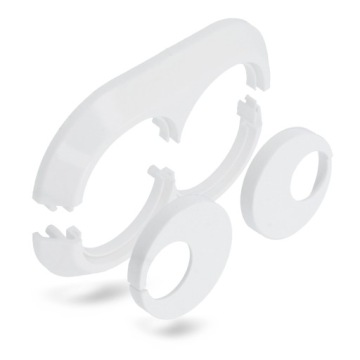 ROSETTE MASKING ROSETTE Pipes 22 мм БЕЛАЯ ДВОЙНАЯ Разъемная крышка