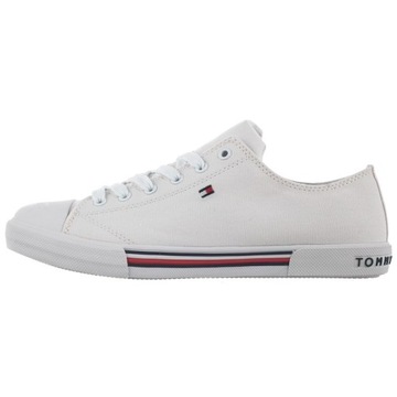 Buty Damskie Niskie Trampki Tommy Hilfiger T3X4-30692-0890 Białe