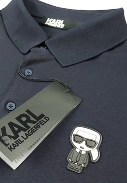 Koszulka polo Karl Lagerfeld granatowa r. XL