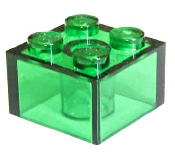 09136 LEGO 3003 4143334 6219774 6092675 - brick 2x2 - prz.zielony - 1szt