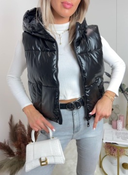 ЖЕНСКИЙ СТЕГАНЫЙ ЖИЛЕТ, КУРТКА С РУКАВАМИ, РАЗМЕР L