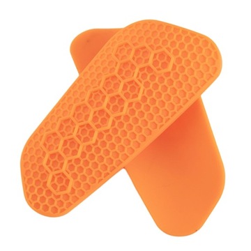 1 пара футбольных щитков для голени, защитное оборудование для мужчин, оранжевого цвета