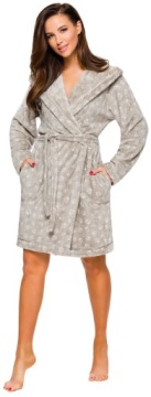 ХАЛАТ ЖЕНСКИЙ С КОРОТКИМ ПУХОМ PAWPAW L