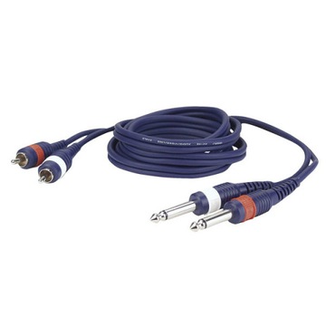 DAP FL23 - 2 RCA Male L/R > 2 mono Jack L/R 3 m
