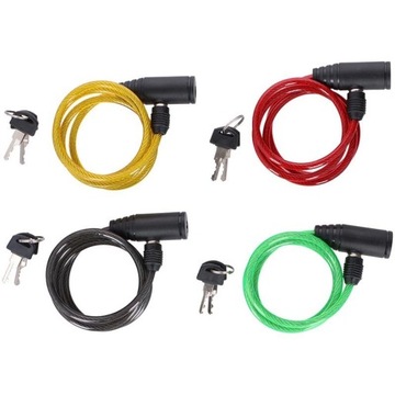 Велосипедный замок Dunlop Spiral с ключом длиной 90 см.