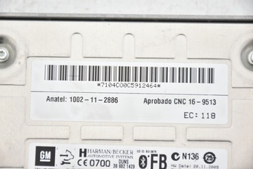 MODUL BLUETOOTH OPEL ZAFIRA C INSIGNIA 13353284