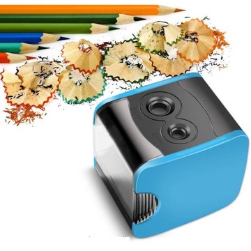 ЭЛЕКТРИЧЕСКИЕ ТОЧИЛКИ ДЛЯ КАРАНДАШЕЙ АВТОМАТИЧЕСКАЯ ТОЧИЛКА +6 ЛЕЗВИЙ В ПОДАРОК