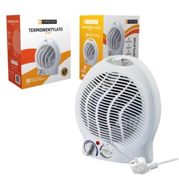 TERMOWENTYLATOR FARELKA GRZEJNIK ELEKTRYCZNY 2000W TERMOSTAT