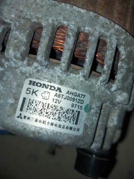 ALTERNÁTOR AHGA77 A5TJ0091ZD L13Z2 HONDA JAZZ III 08-15
