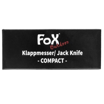 Компактный туристический складной нож Clip-point MFH Fox Outdoor с клипсой