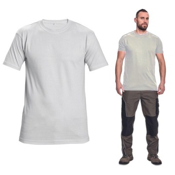 Koszulka męska t-shirt 100% bawełna L biały