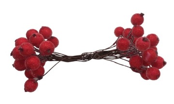 АССОРТИМЕНТ Веточка ИСКУССТВЕННЫЙ ОРНАМЕНТ УКРАШЕНИЕ Боярышник РОЖДЕСТВЕНСКИЙ КРЕМ