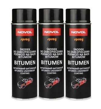 BITUMEN ŚRODEK DO ZABEZPIECZENIA PODWOZIA x3 spray