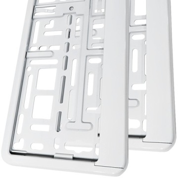 НАБОР БЕЛЫХ РАМОК ДЛЯ НОМЕРНЫХ ЗНАКОВ 2ШТ НАБОР РАМОК ДЛЯ НОМЕРНЫХ ЗНАКОВ EU