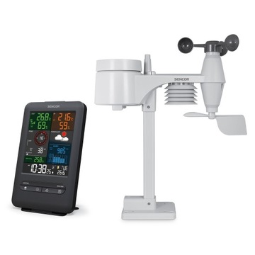 Stacja pogody Sencor SWS 9300 5w1 temp wiatr meteo