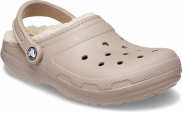 Damskie Ocieplane Klapki Buty Chodaki Crocs Classic Lined 203591 Clog 46-47