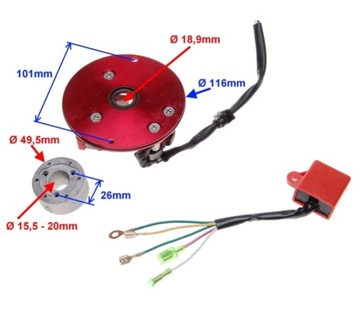 Enduro MRF 140 Iskrownik Magneto Moduł Zapłonowy