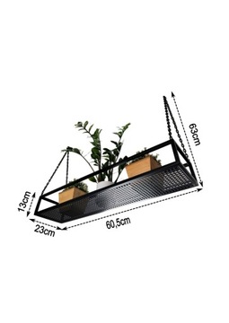 Современная подставка для цветов/потолочная полка Loft 60см