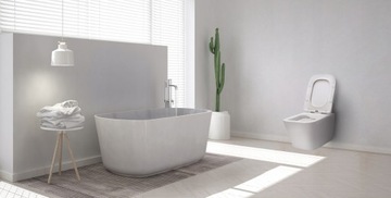 ПОДВЕСНОЙ УНИТАЗ RAUL WHITE SLIM БЕЗОБОДКИ REA