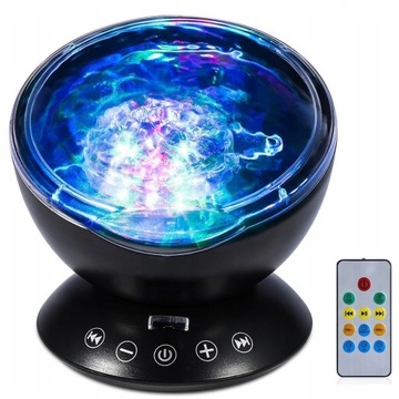 LAMPA PROJEKTOR LED OCEANU/FAL OCEANICZNYCH