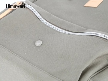 Женский городской школьный рюкзак Himawari HM1882 для ноутбука 15.6 CORDURA зеленый