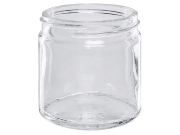 Słoik przezroczysty do świec 120ml z gwintem 58