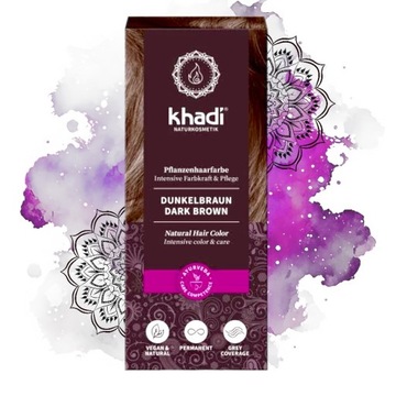 Henna KHADI Ciemny Brąz 100g