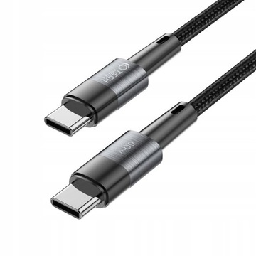 КОРОТКИЙ ПРОЧНЫЙ КАБЕЛЬ TYPE-C ДЛИНОЙ 25 СМ ДЛЯ IPHONE 15 / AIRPODS / POWER-BANK