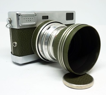 Очень красивый дальномерный фотоаппарат Zeiss Carl VEB Werra IV, оливково-зеленый.
