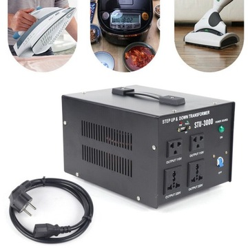 220V / 110V 3000W Konwerter Napięcia Transformator z Usb