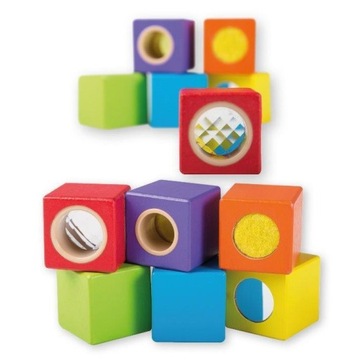 Drewniane klocki discovery 6 szt., Joueco