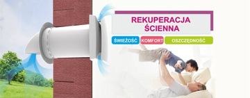Rekuperator ścienny AV-6W TYWENT pilot + moduł wi-fi aplikacja smartfon