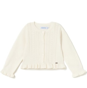 Sweter rozpinany ECRU dziewczęcy Mayoral 1366-59 r. 80