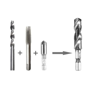 СВЕРЛА HSS РЕЗЬБОВЫЕ M3 - M10 7 ЭЛЕМЕНТОВ.