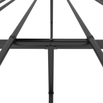 vidaXL Металлический каркас кровати, черный, 120x200 см, 350844